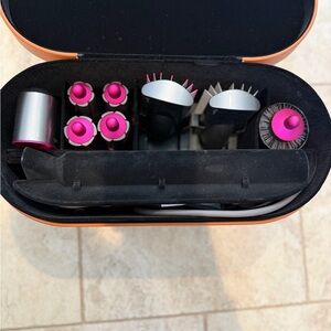 Dyson Hair Styling Attachment Set in Pink and Silver